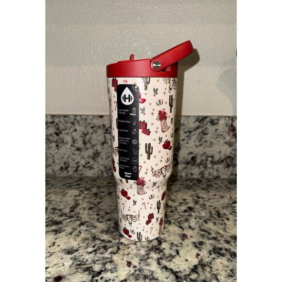 HydroJug 32oz Sport Water Bottle | Cowboy Christmas | Limited Edition | NWT - Picture 1 of 2
